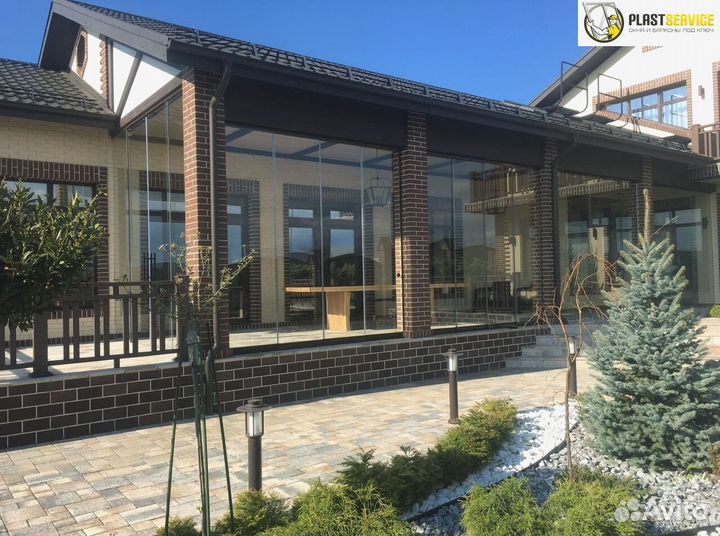 Безрамное остекление, окна пластиковые алюминиевые