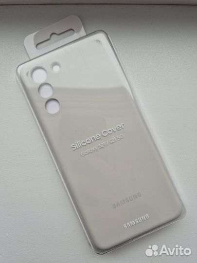 Чехол Samsung S21 Silicone Cover O1 Light Gray