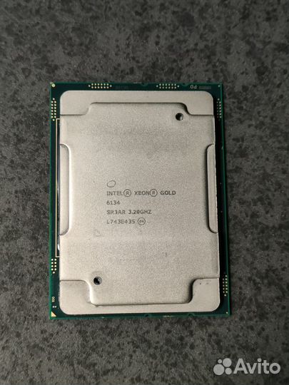 Процессор Intel Xeon gold 6134 8c/16t 3.2GHz 130W