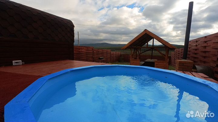 Баня сауна с бассейном