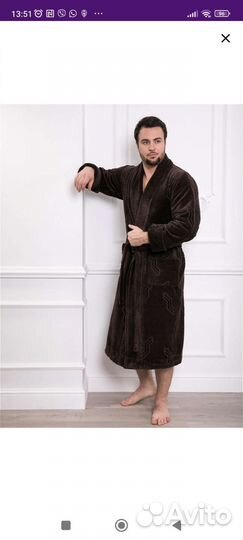 Халат банный мужской
