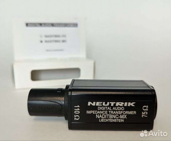 Трансформатор импеданса neutrik xlr bnc