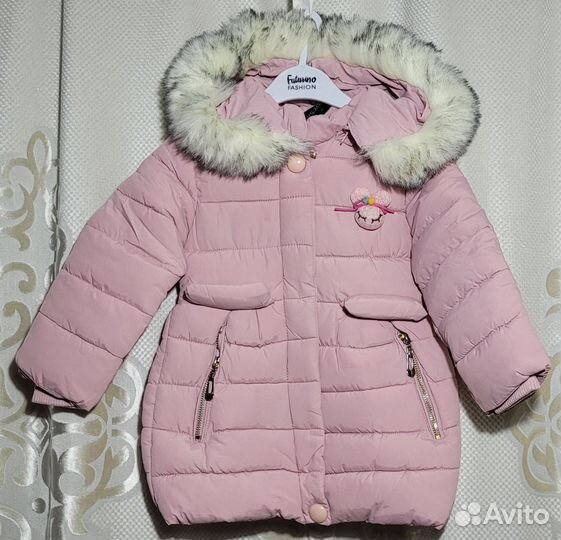 Пальто и комплект на девочку 2,5-4,5г