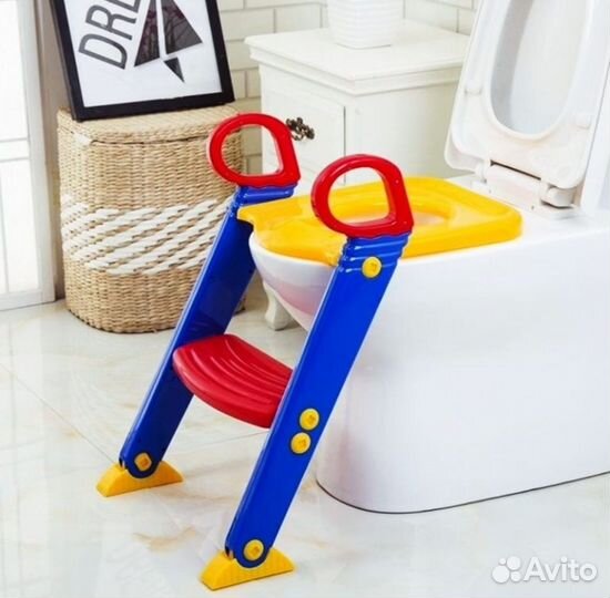 Сиденье на унитаз со ступенькой детское