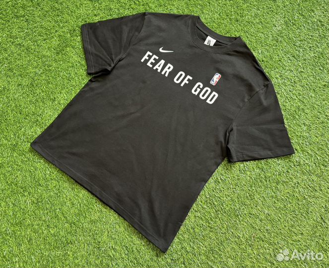 Футболка Nike NBA Fear Of God Черная (M-XL)