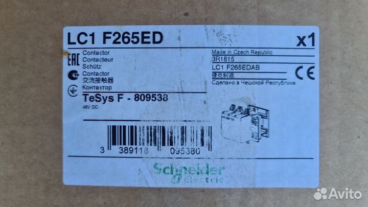 Контакторы Schneider Electric LC1F 115-1600А Новые