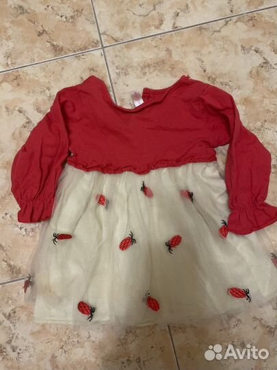 Пакет фирменых вещей на девочку 3-9 месяцев