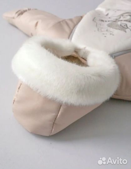 Комбинезон трансформер на овчине для малыша