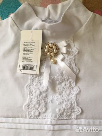 Блузка белая для девочек