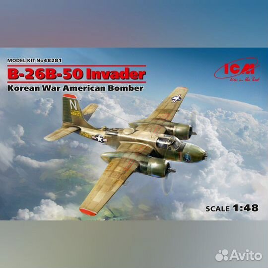 B-26 Инвейдер, сборная модель самолёта 48281 ISM