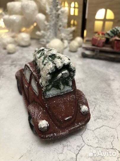 Ёлочная игрушка - ретро машинка