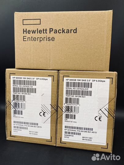 Жесткие диски HP 600 Gb 10K SAS 2.5'' 581286-B21