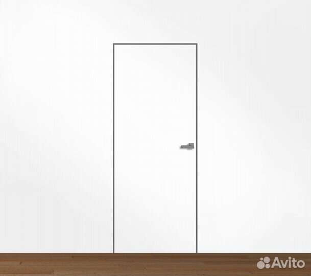 Дверь-невидимка грунтованная под покрасу