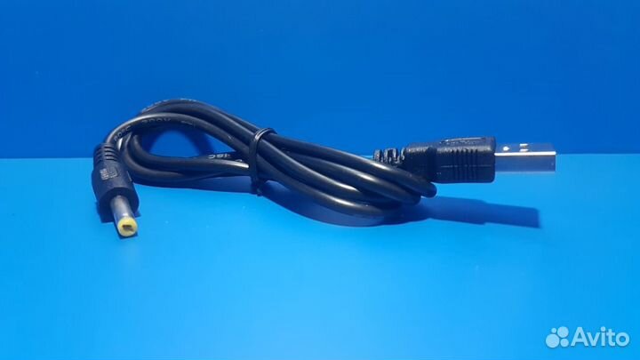 Шнур USB - штекер 4.0*1.7 - длина 1 метр (# 1796)