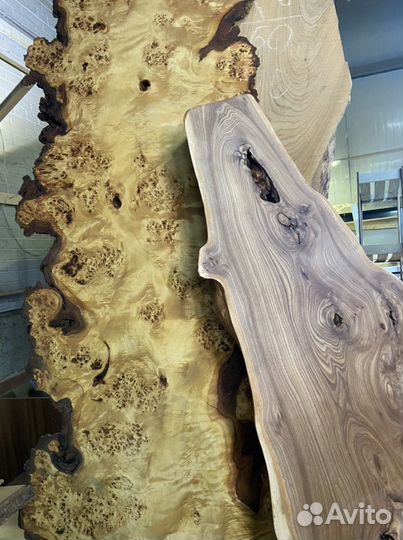 Слэбы из карагача, тополь, кедр