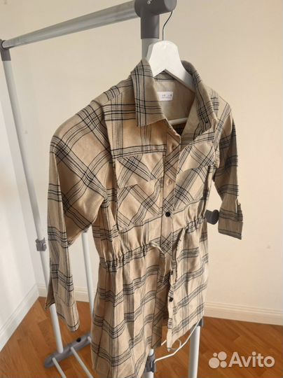 Платье рубашка zara