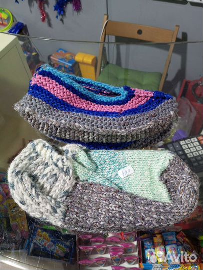 Носки вязаные ручной работы. новые