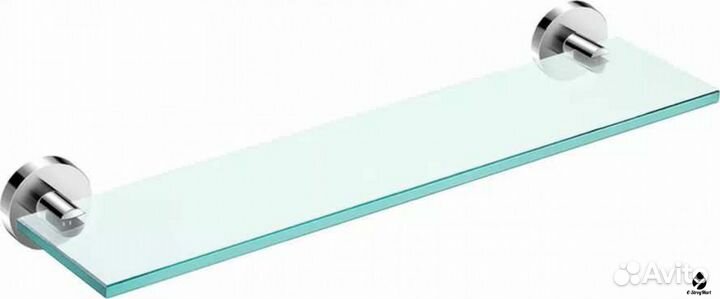 Полка стеклянная для зеркала в ванной