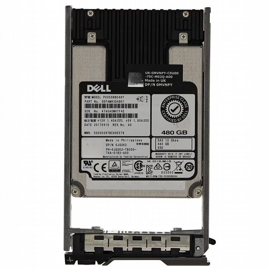 [JGXK2] Жесткий Диск Dell 480gb Sas 2,5" Ssd Jgxk2