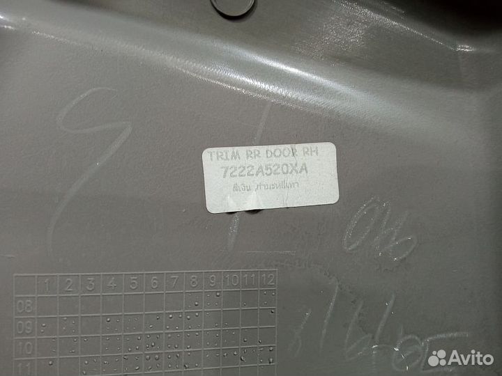 Обшивка двери задней правой Mitsubishi Pajero Spor