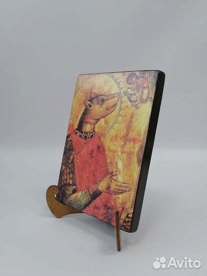 Мученик Христофор Ликийский, 15x20x1,8 см, арт А71