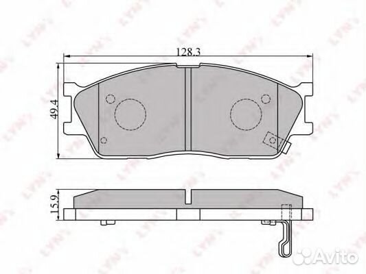 Комплект тормозных колодок BD4403 lynxauto