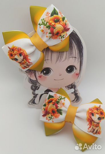 Бантики для девочек ручной работы