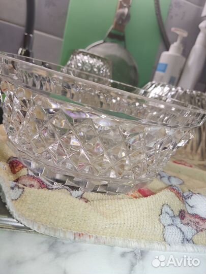Ваза салатники хрустальные СССР