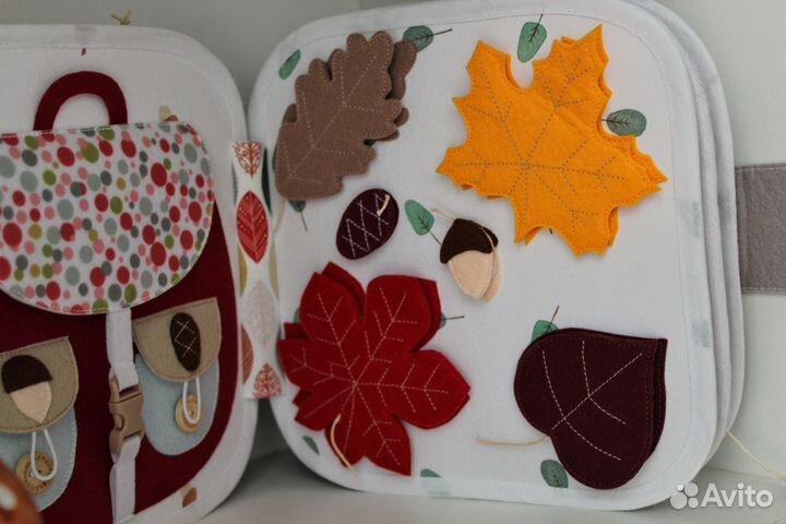 Развивающая книга из фетра