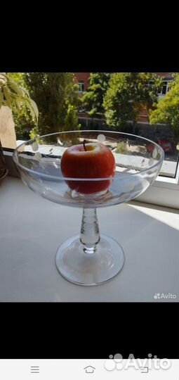 Ваза для фруктов на ножке СССР