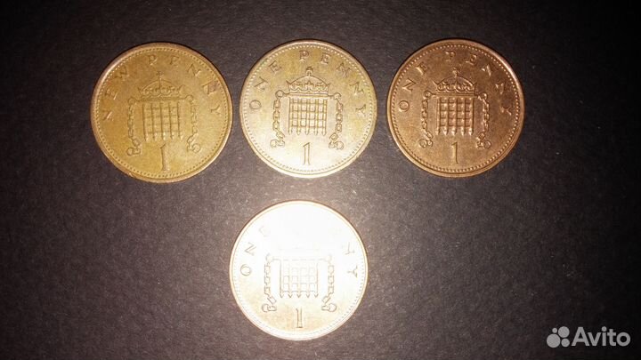 Монеты Великобритании пенни и пенсы