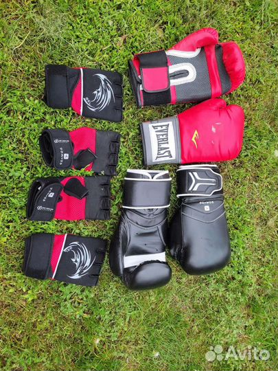 Груша для бокса, кронштейн, перчатки