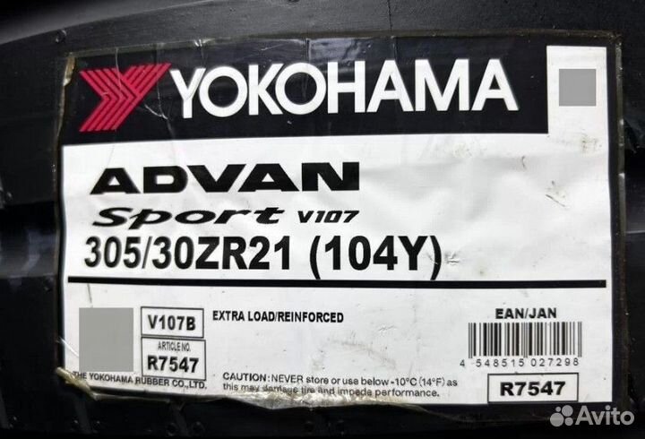 Yokohama Advan Sport V107 305/30 R21 104Y