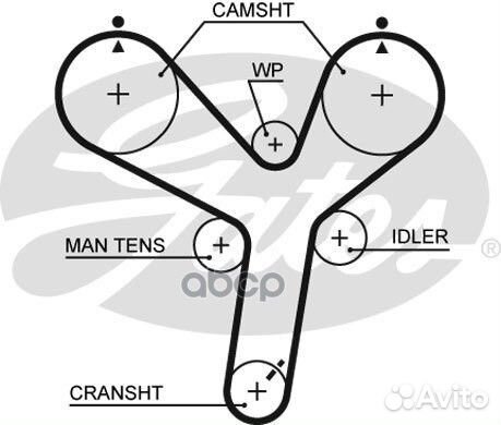 Ремень грм 5536XS Gates
