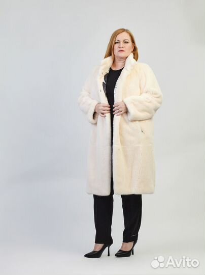 Шуба норковая б/у Isnova 52-54р ворот стойка