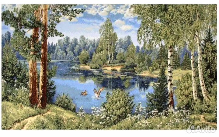 Гобеленовое панно большое 132x68 см новое