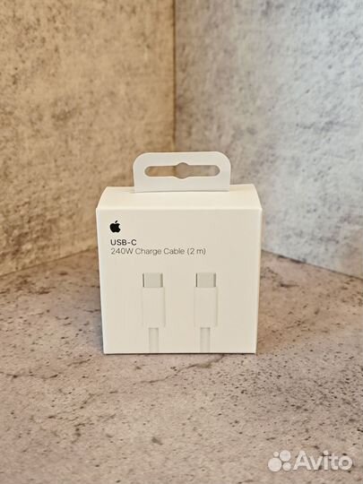 Провод iPhone 15/16 USB-C/USB-C 2m 240w плетёный