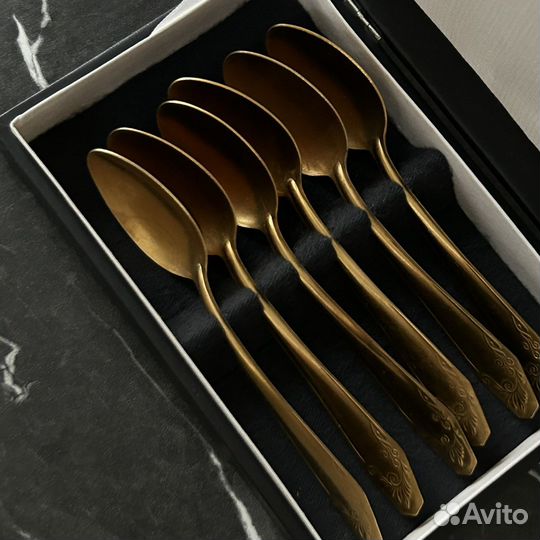 Ложки чайные СССР позолоченные