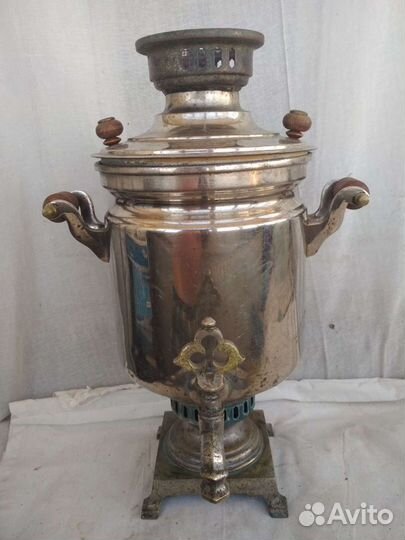 Самовар на дровах (углях) 4 литровый. В отличном с