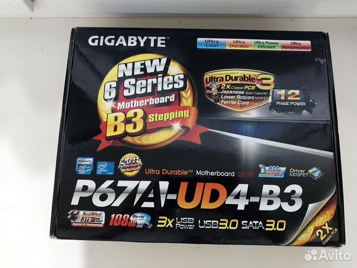 Материнская плата gigabyte-GA-P67A-UD4-B3+I7-2600K