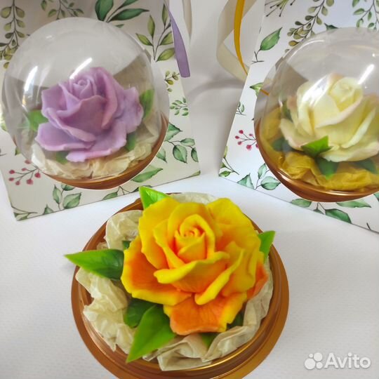 Роза. Роза из мыла в куполе