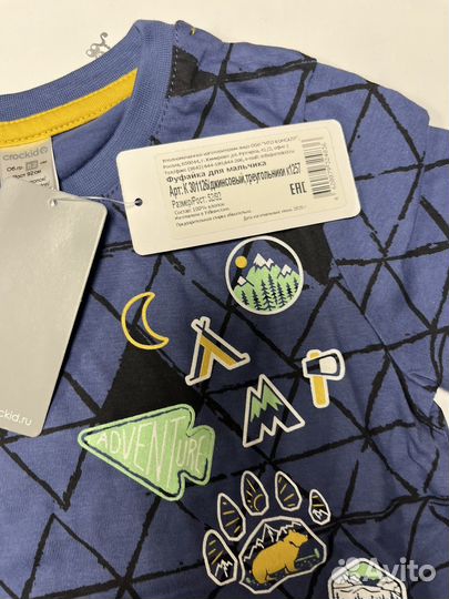 Новая футболка для мальчика Crockid 92