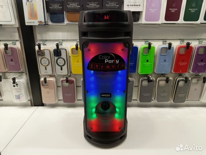 Блютуз колонка с подсветкой 50W