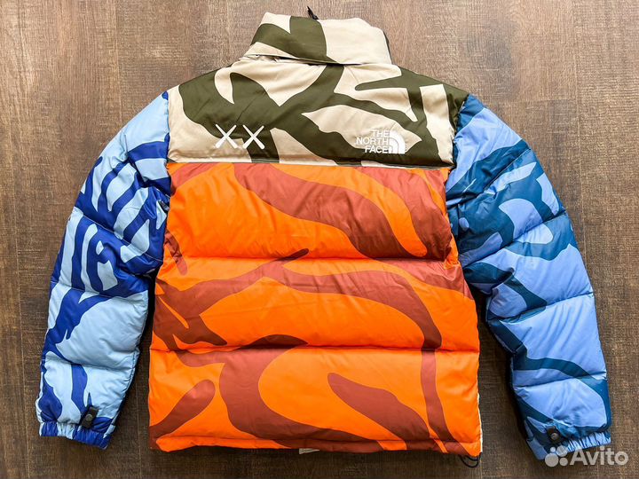 Kaws X The North Face 1996 Nuptse Orange Print