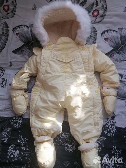 Комбинезон трансформер зимний на овчине 74