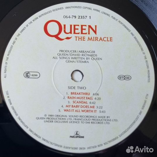 Queen - THE miracle / 1989 EEC