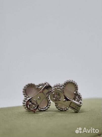 Женские серьги van cleef 18К