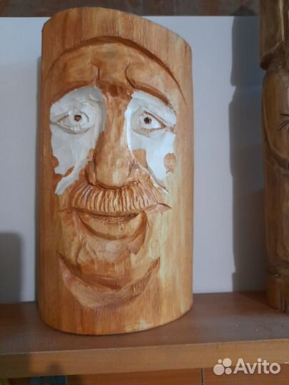 Маски, Шкатулка ручной работы, интарсия по дереву