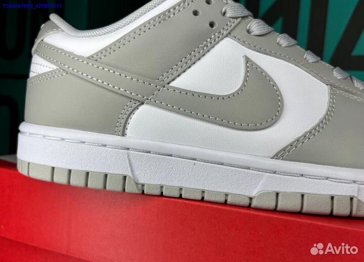 Кроссовки Nike Dunk Low Grey Fog Poizon оригинал