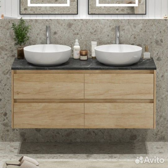 Мебель для ванной BelBagno Kraft-1200-4C-KEP-120-2-MNO Rovere Nebrasca Nature